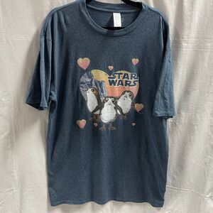 Star Wars Porg T Shirt Hearts Size XLT Gray